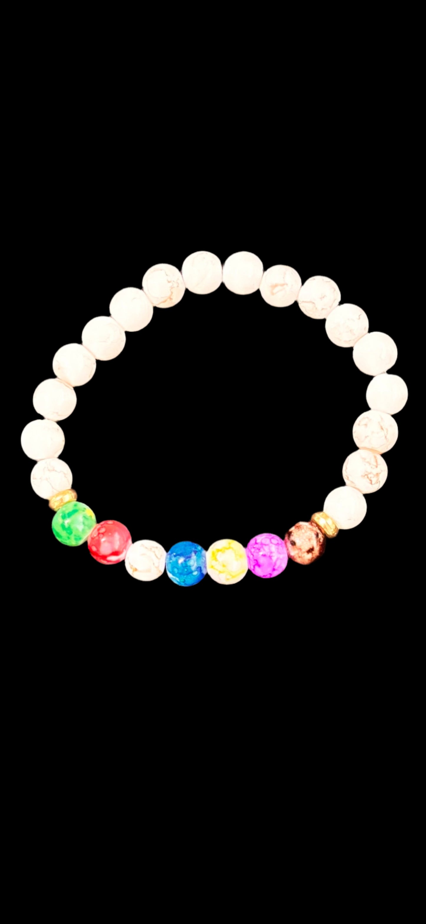 Bracelet - Beaded 7 Chakra Lava Rock Stone