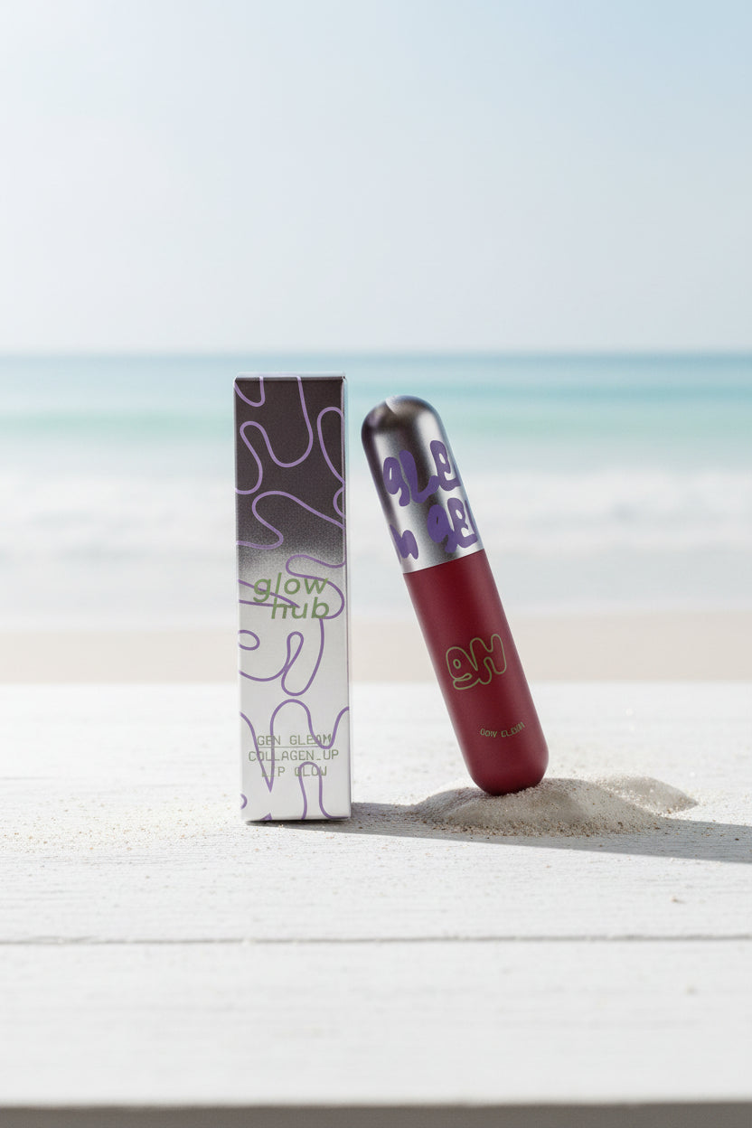 Lip Gloss - Glow Hub - Gen Gleam Collagen Up Lip Glow - in Color "Thirsty"