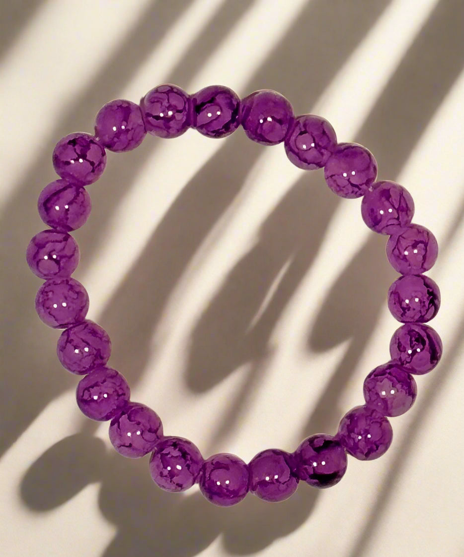 Bracelet - Purple Crackle