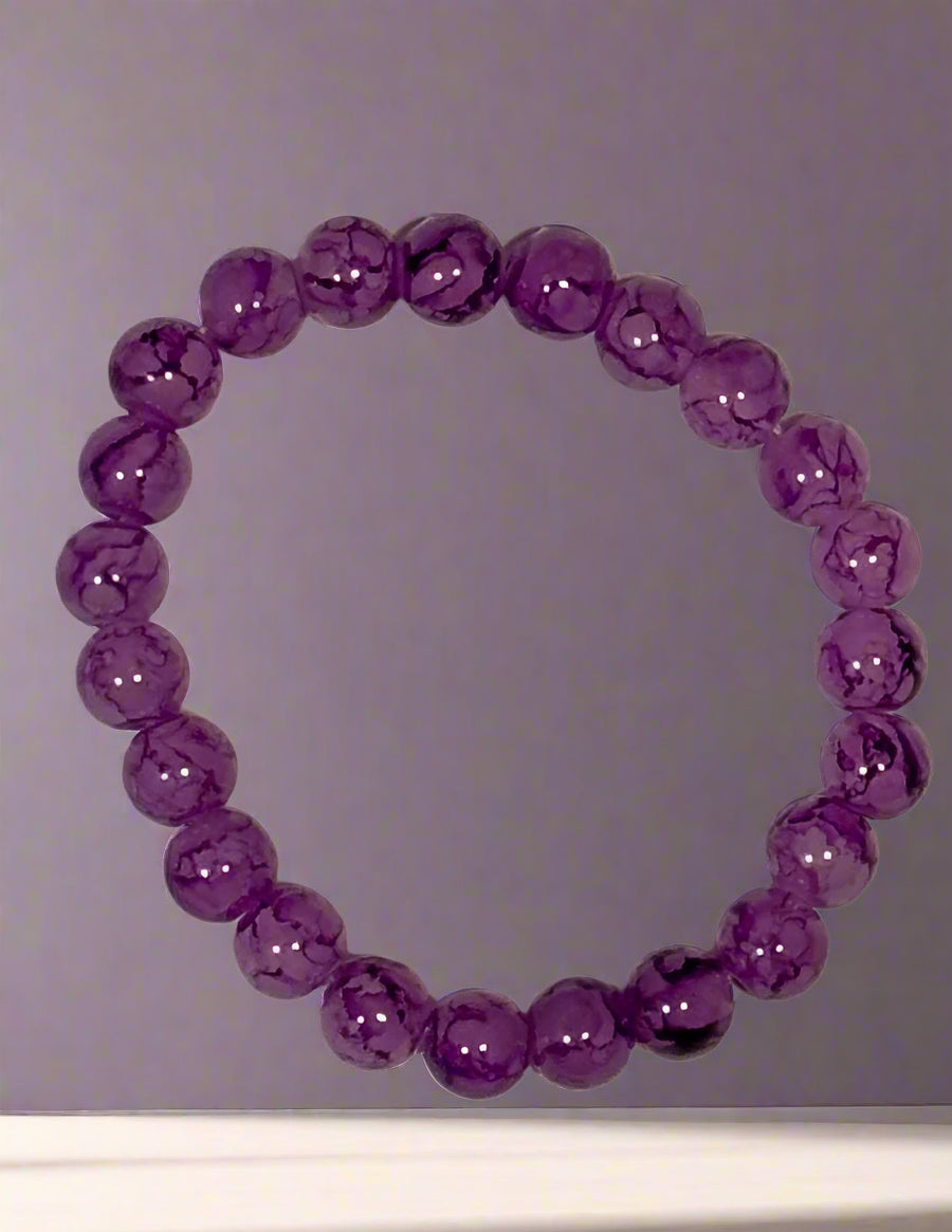 Bracelet - Purple Crackle