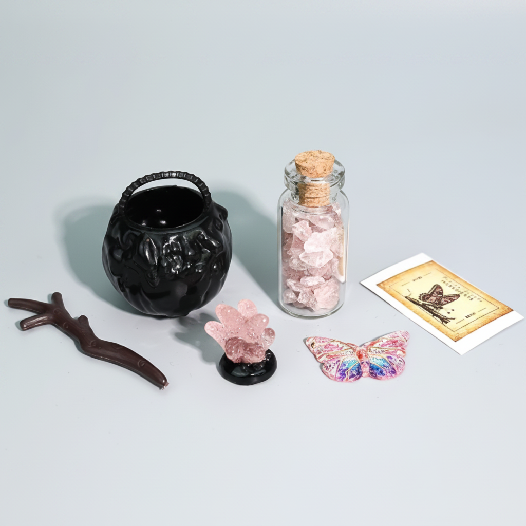 Miniatures - Butterfly Potion & Cauldron Collectible Set