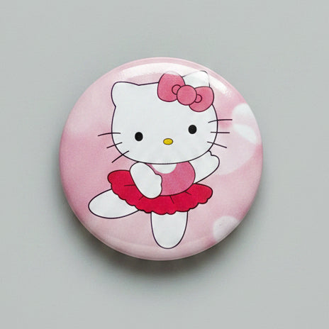 Button Pin & Hair Clip Set - Hello Kitty - Kawaii