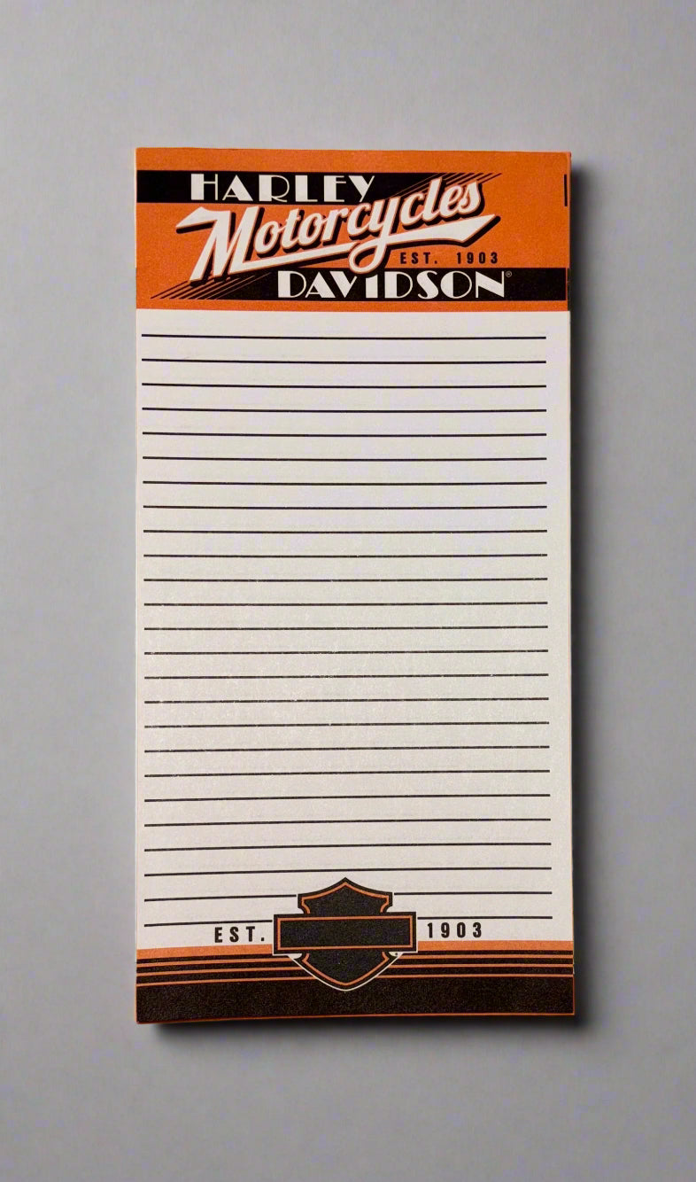 Stationary - Harley Davidson Ride Free - Magnetic Note Pad