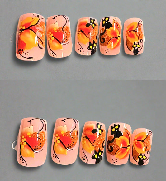 Press on Nails - Warm Autumn