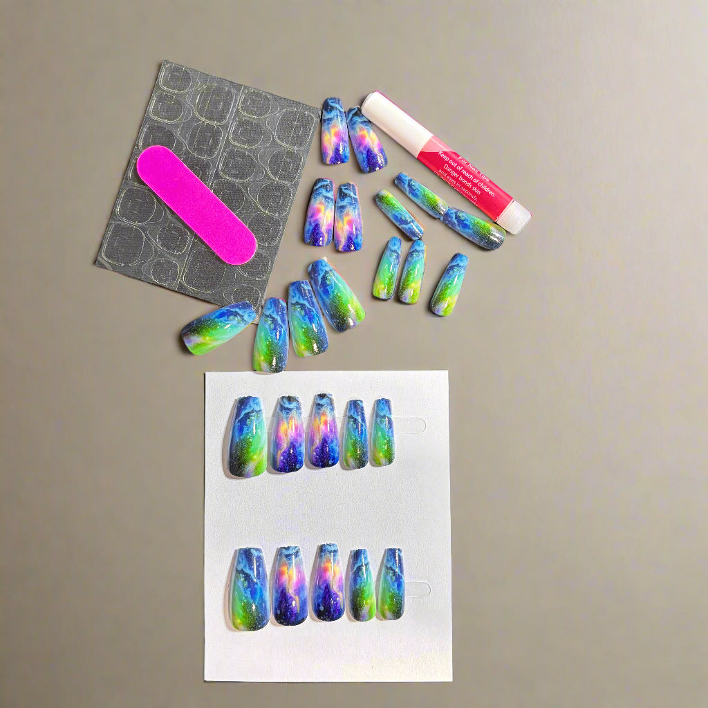 Press on Nails - Galaxy Nebula