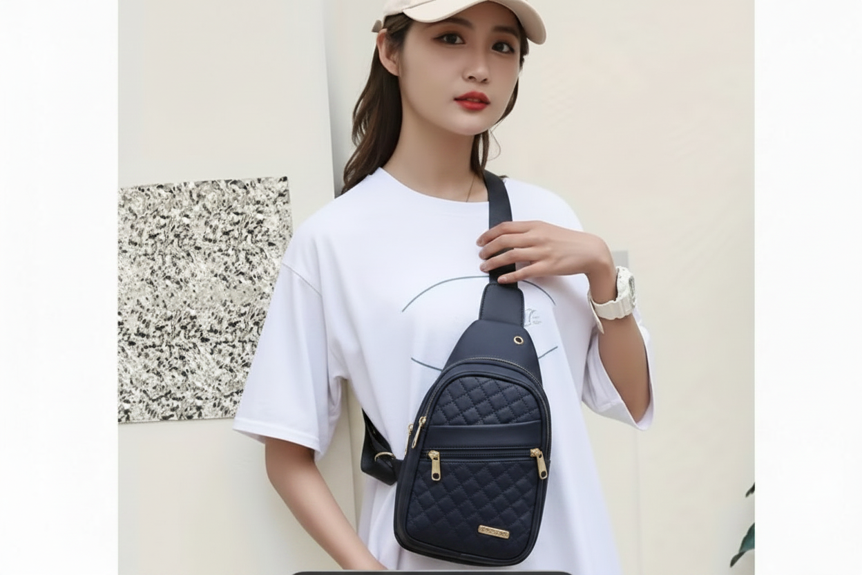 Crossbody Bag - Chest Bag - Travel Bag - Dark Blue