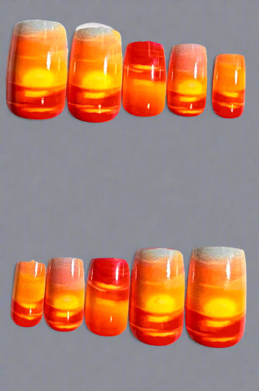 Press on Nails - Sunset Orange