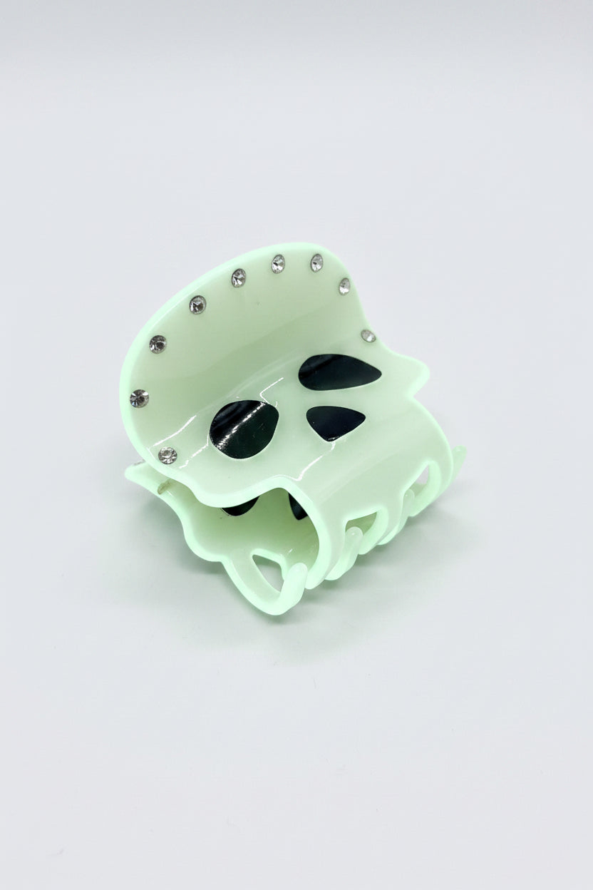 Hair Claw - Glow in the Dark - Skull - 2"