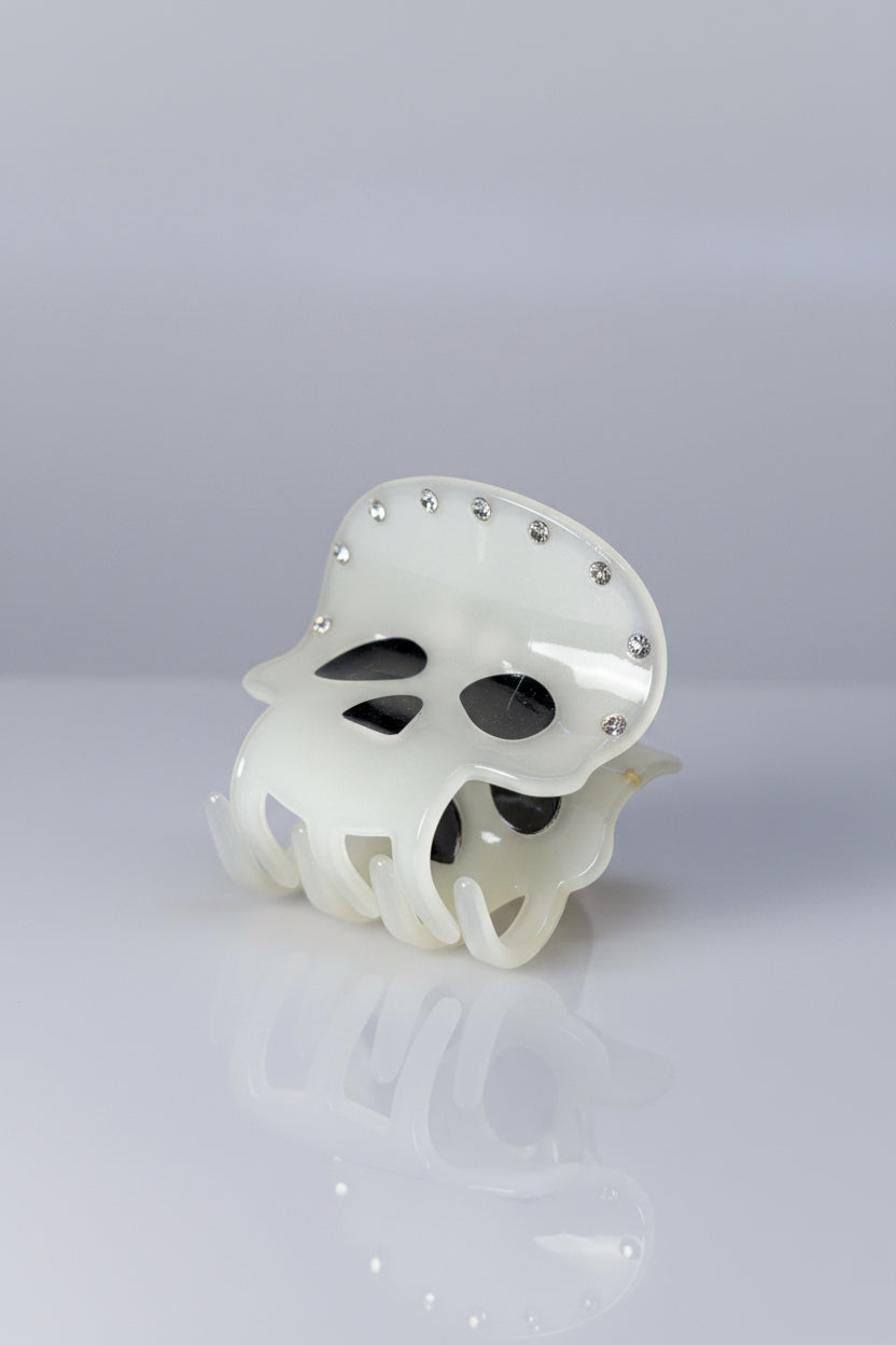 Hair Claw - Glow in the Dark - Skull - 2"