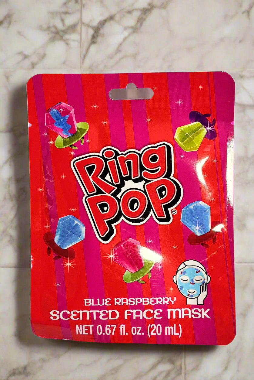 Scented Face Mask - Ring Pop - Blue Raspberry