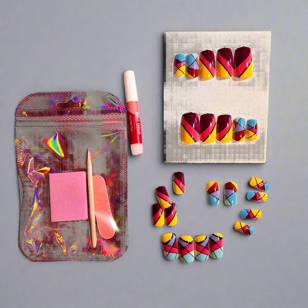 Press on Nails - Retro Deco