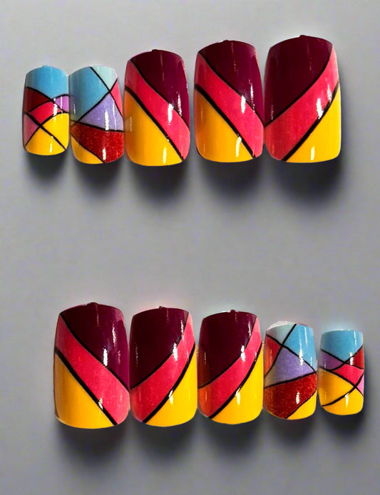 Press on Nails - Retro Deco