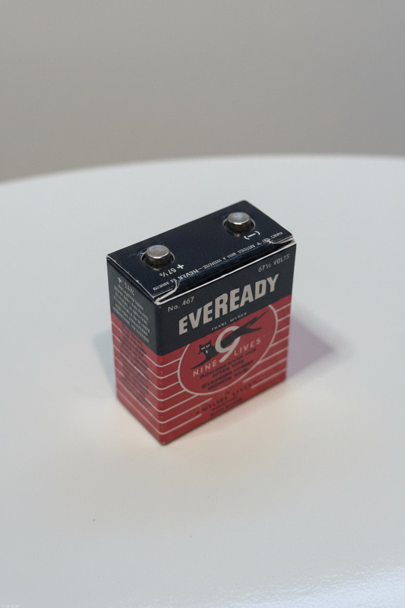 Mini Brands - ZURU - Retro Series -  Vintage Eveready "Nine Lives" Radio Battery