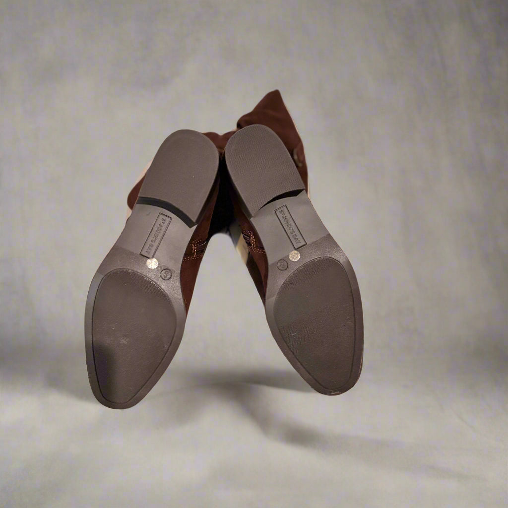 Ladies Boots - St. John's Bay - Suede - 8 Medium - Chocolate Brown