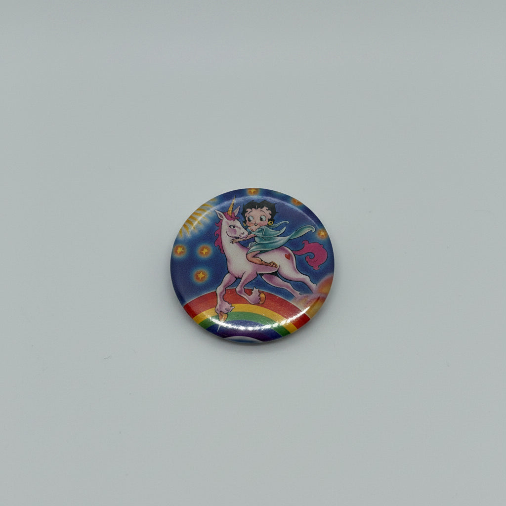 Button - Vintage - 1980's - Lisa Frank - Betty Boop - Pin