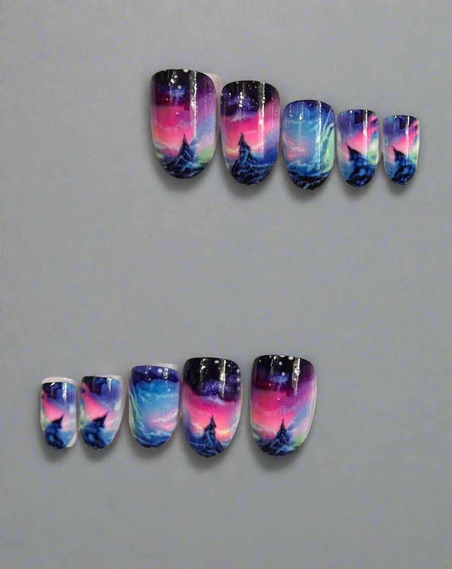 Press on Nails - Night Sky