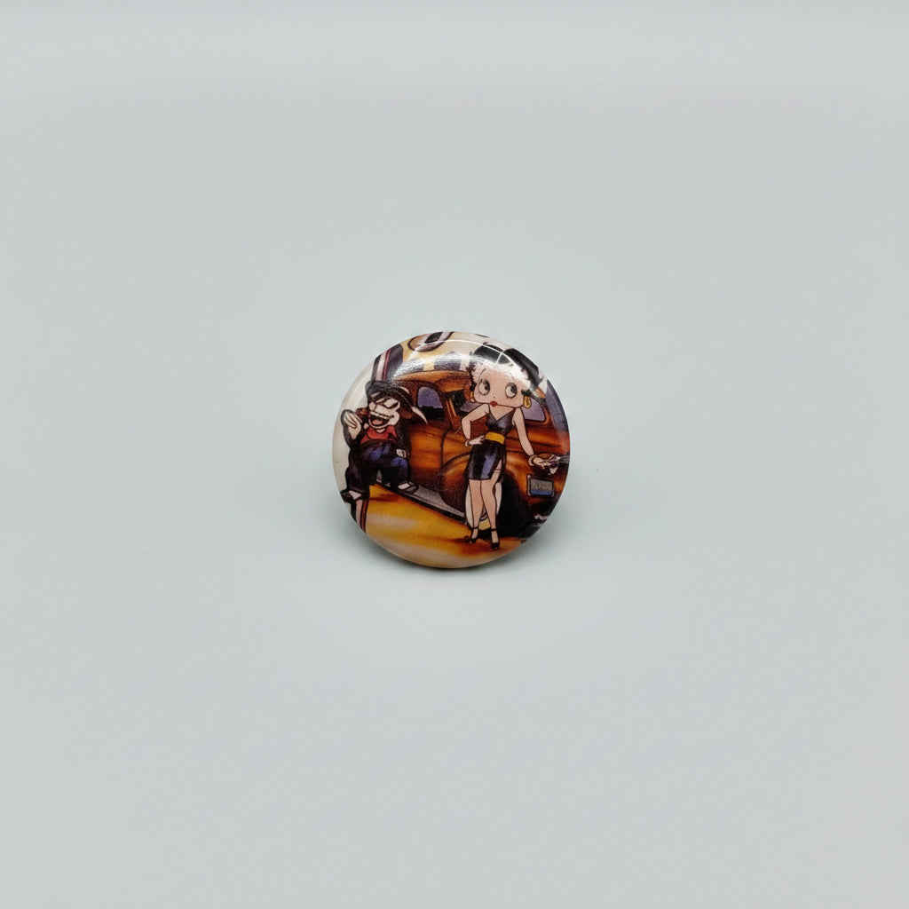 Button - Vintage - Retro - Betty Boop - Pin