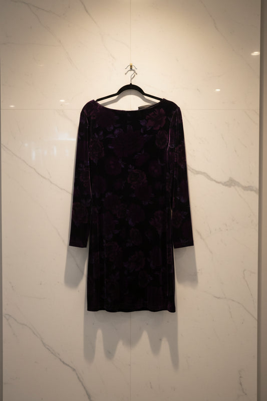 Dress - Velour in Deep Purple