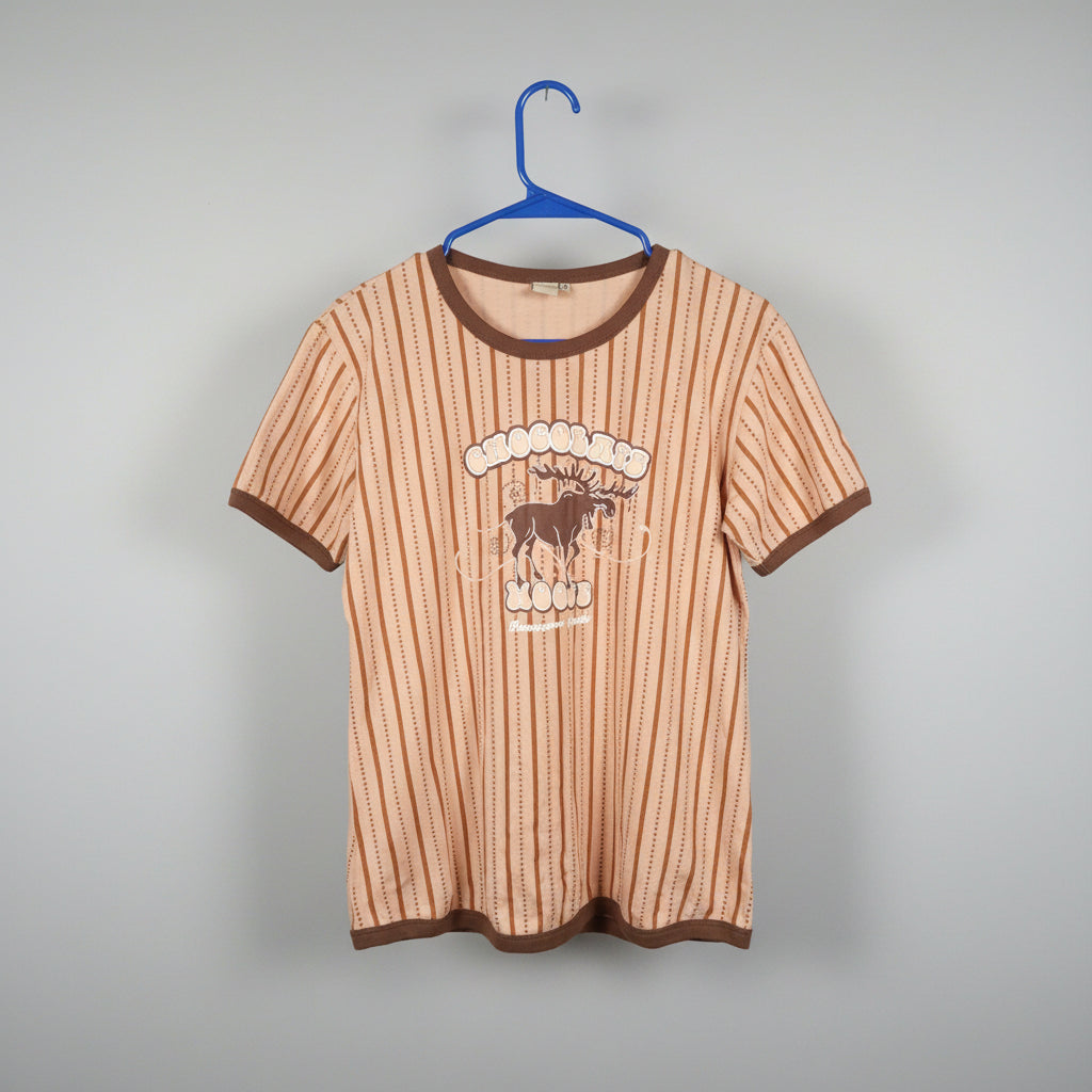 T-Shirt -  Lazy One "Chocolate Moose" Ringer Tee