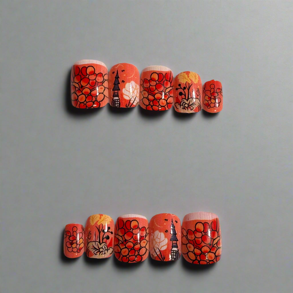 Press on Nails - Autumn Fall Foliage