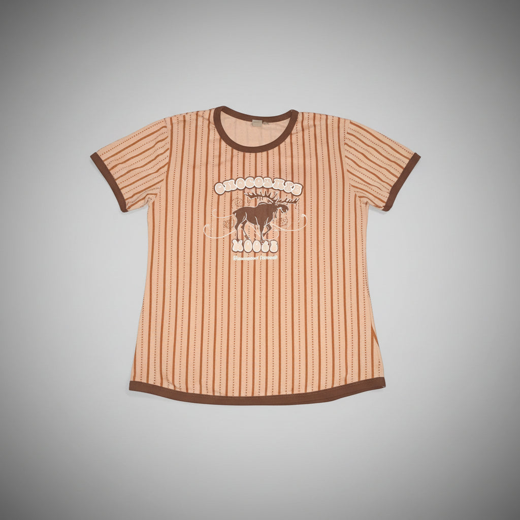 T-Shirt -  Lazy One "Chocolate Moose" Ringer Tee