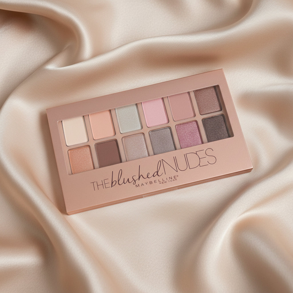 Eyeshadow - Maybelline New York - The Blushed Nudes Palette - 12 Shade Collection