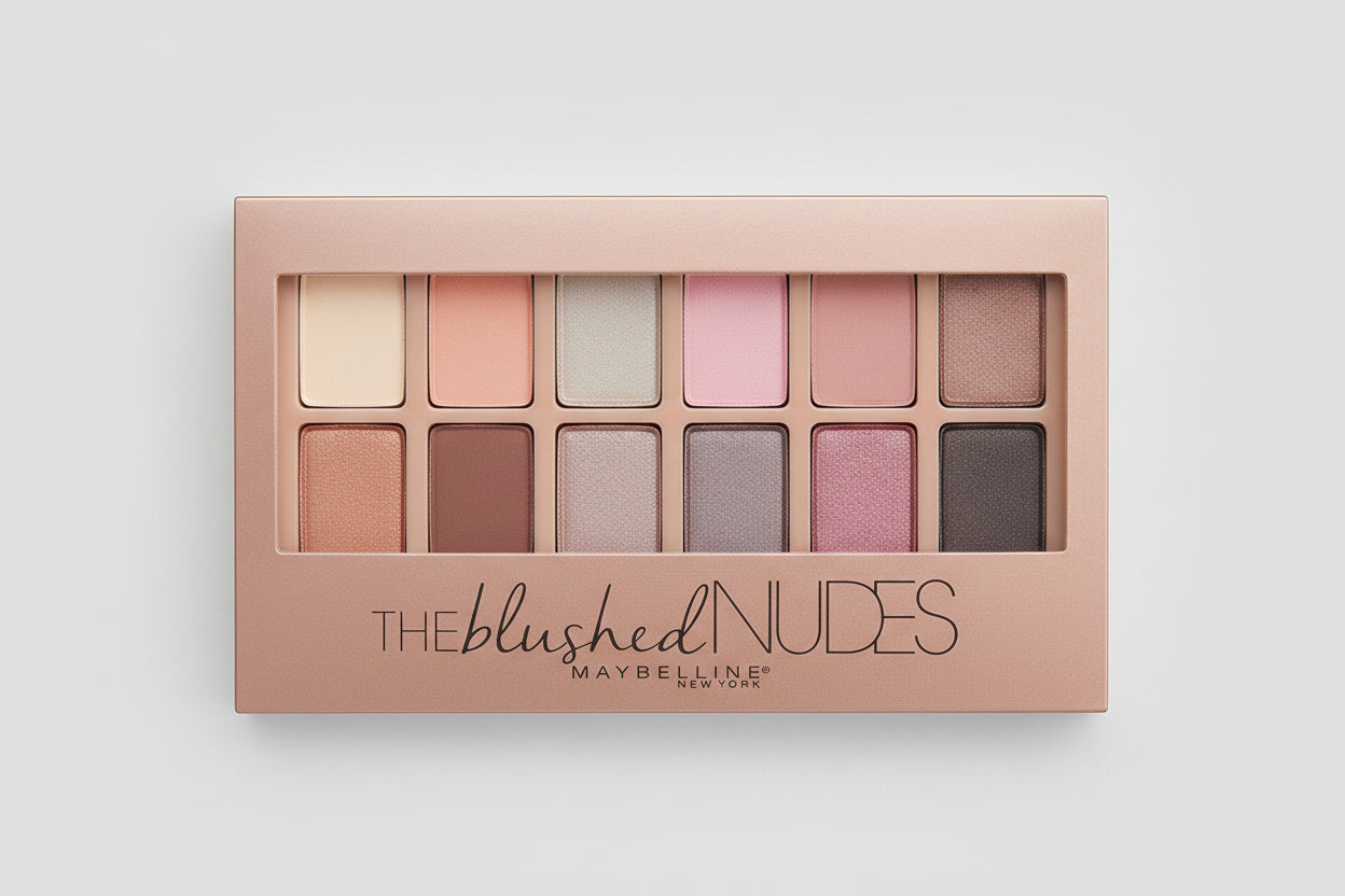 Eyeshadow - Maybelline New York - The Blushed Nudes Palette - 12 Shade Collection