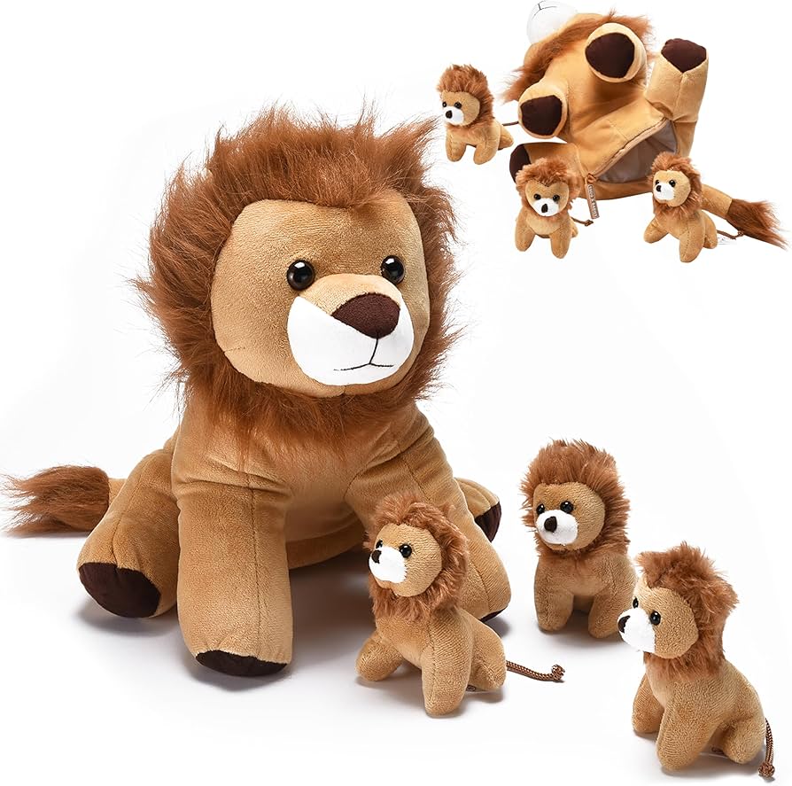 Toy - (4-in-1 ) Plush Lion Set - Snug A Babies