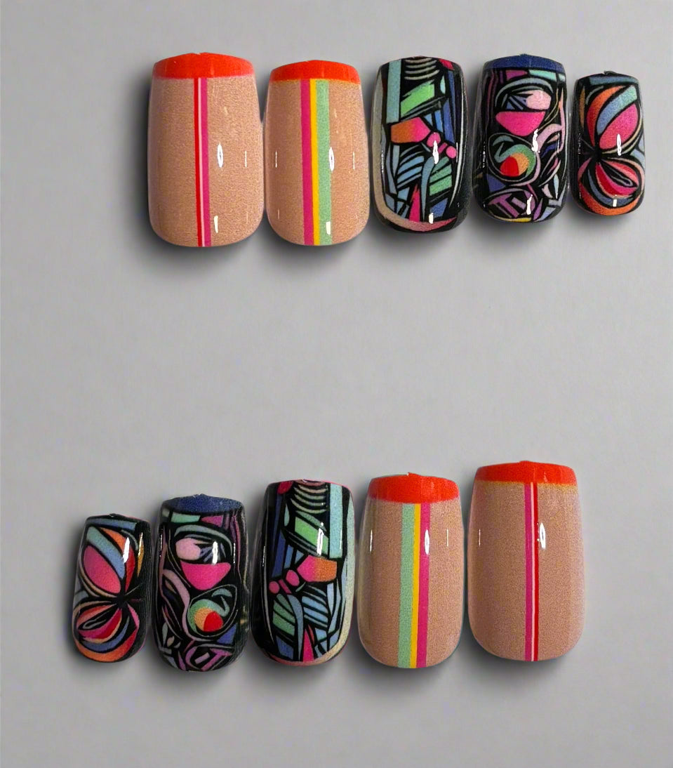 Press on Nails - Stripes and Graphics
