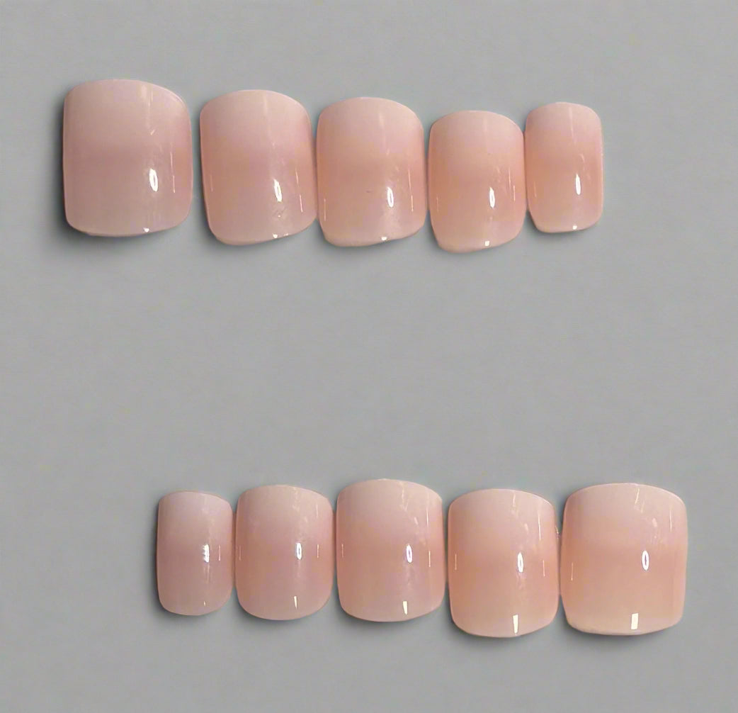 Press on Nails - Light Pink - Short - Square Shaped