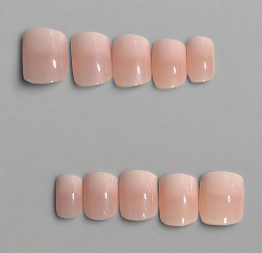 Press on Nails - Light Pink - Short - Square Shaped