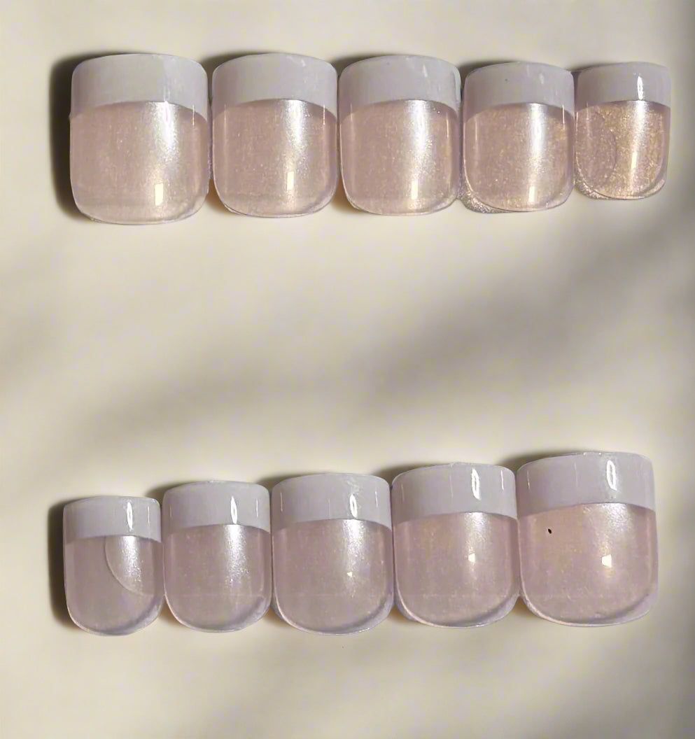 Press on Nails - Toes - French Manicure
