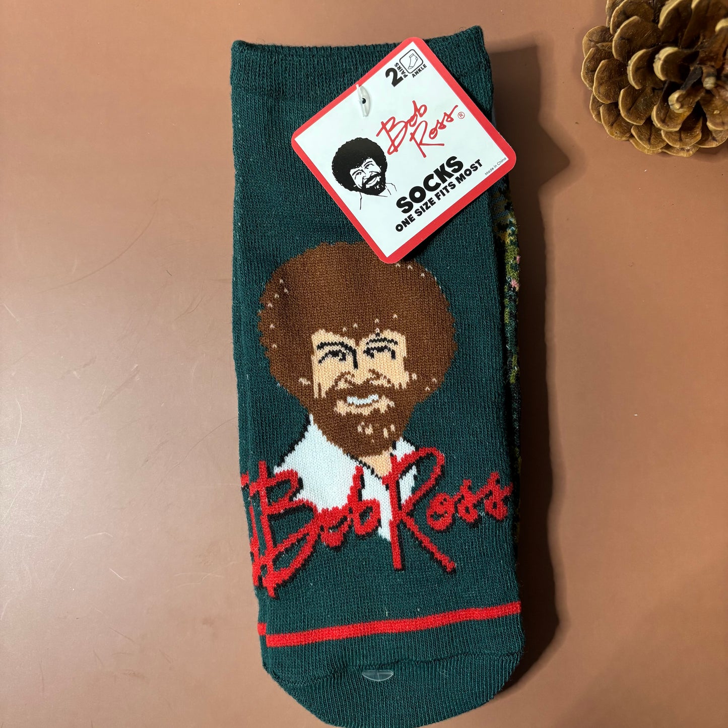 Socks -  Set of 2 - Bob Ross and Happy Trees