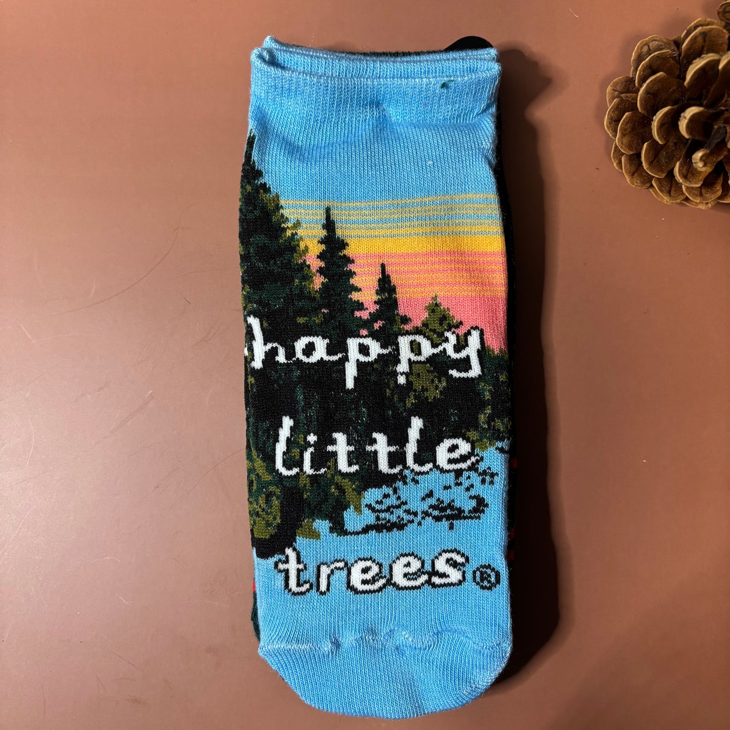 Socks -  Set of 2 - Bob Ross and Happy Trees