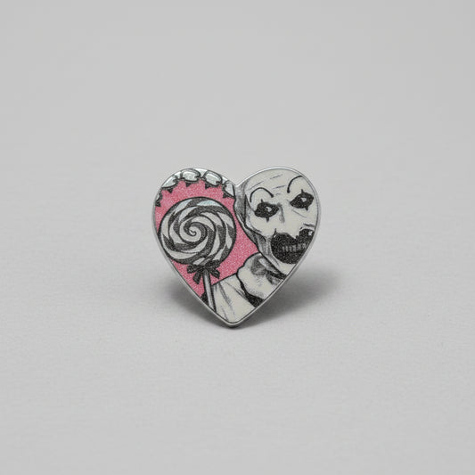 Enamel Pin - Terrifier "At the Circus" - Heart Shaped Pin