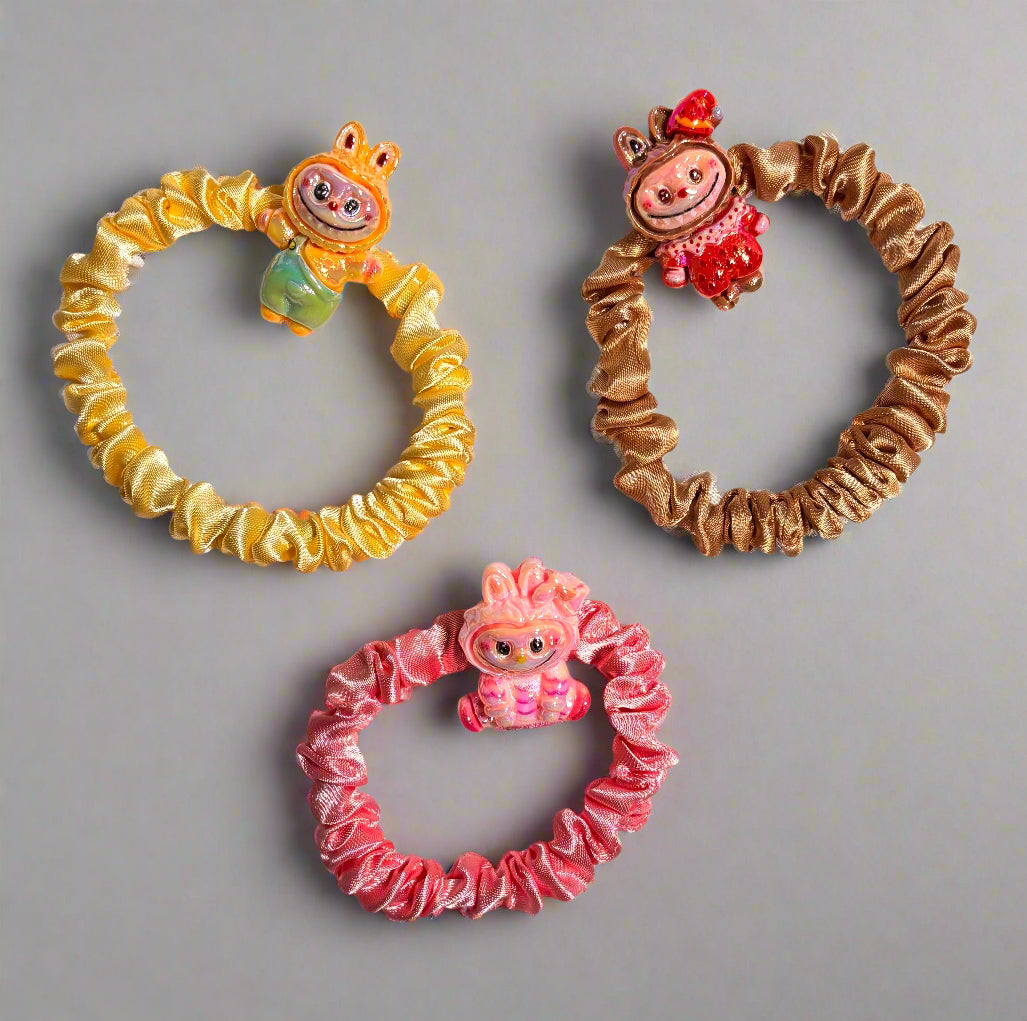 Labubu Hair Tie Trio Set