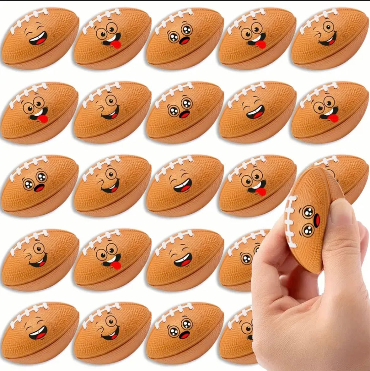 Mini Face Football Stress Balls