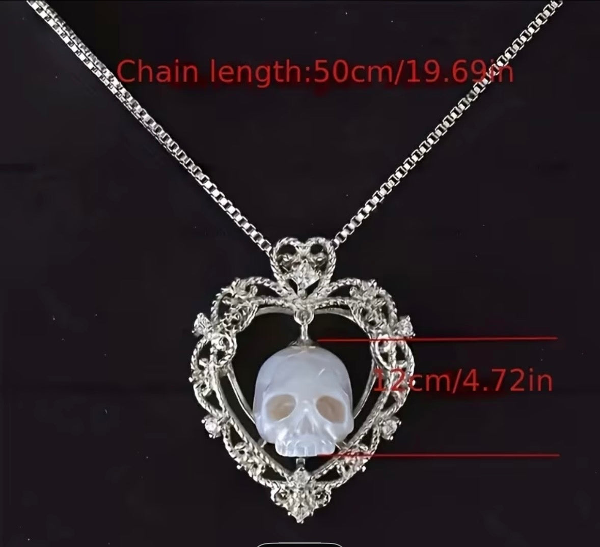 Necklace - "Love You to Death" - 18"