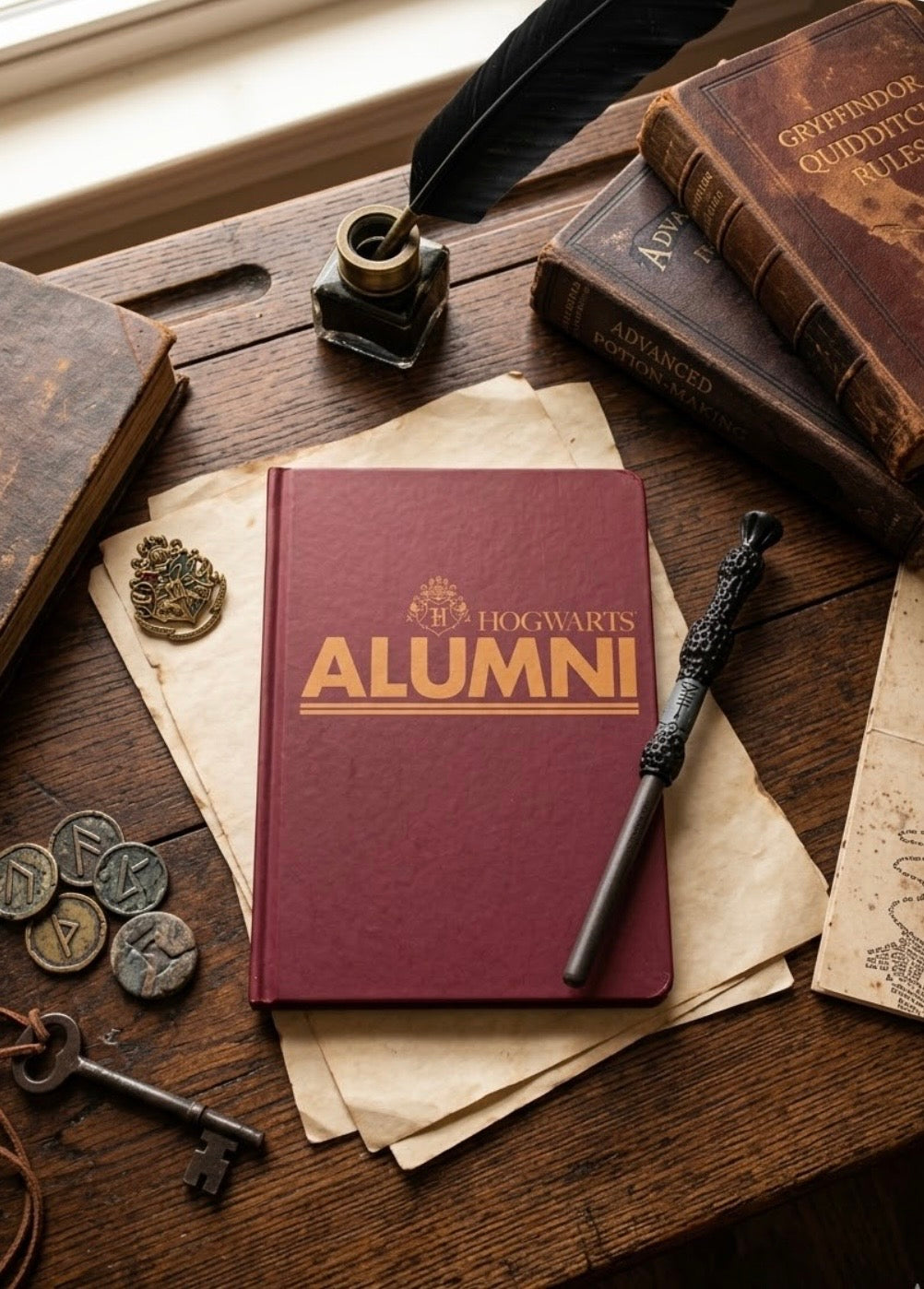 Journal and Wand Pen Set - Harry Potter -  Hogwarts