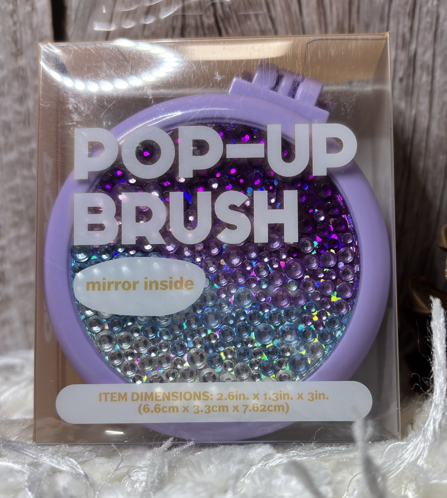 Compact Pop Up Brush with Mirror