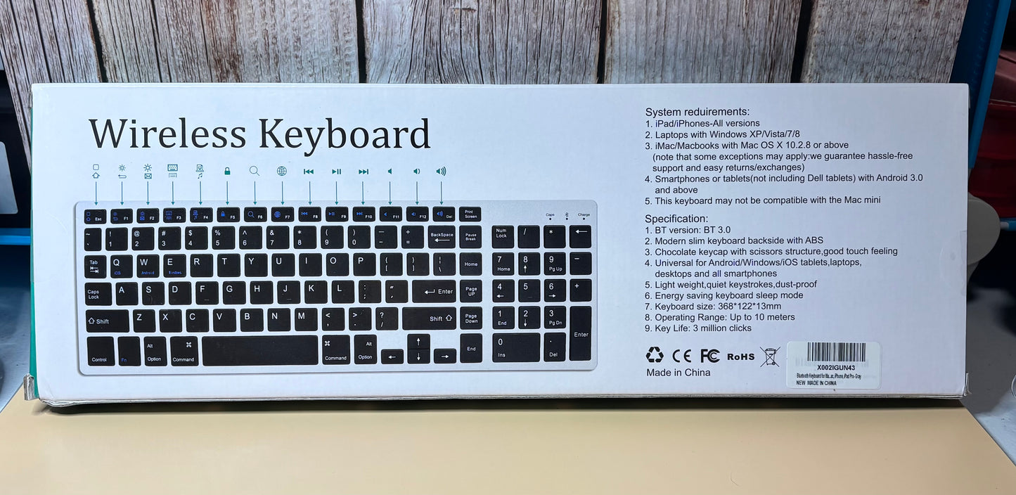 New Wireless Keyboard - Iron Grey