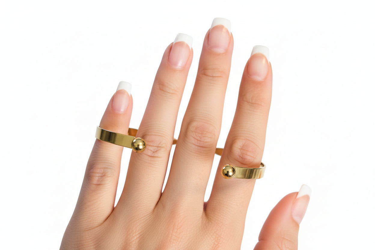 Bracelet - Chic Twisted Gold - Tone Open Cuff