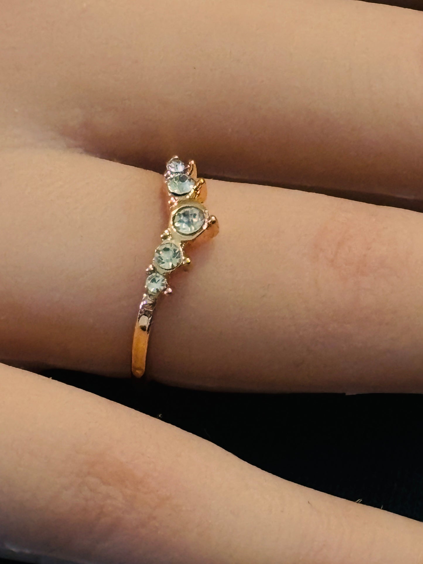 Ring - Aria Half Eternity CZ Anniversary Band Stackable - Size 8