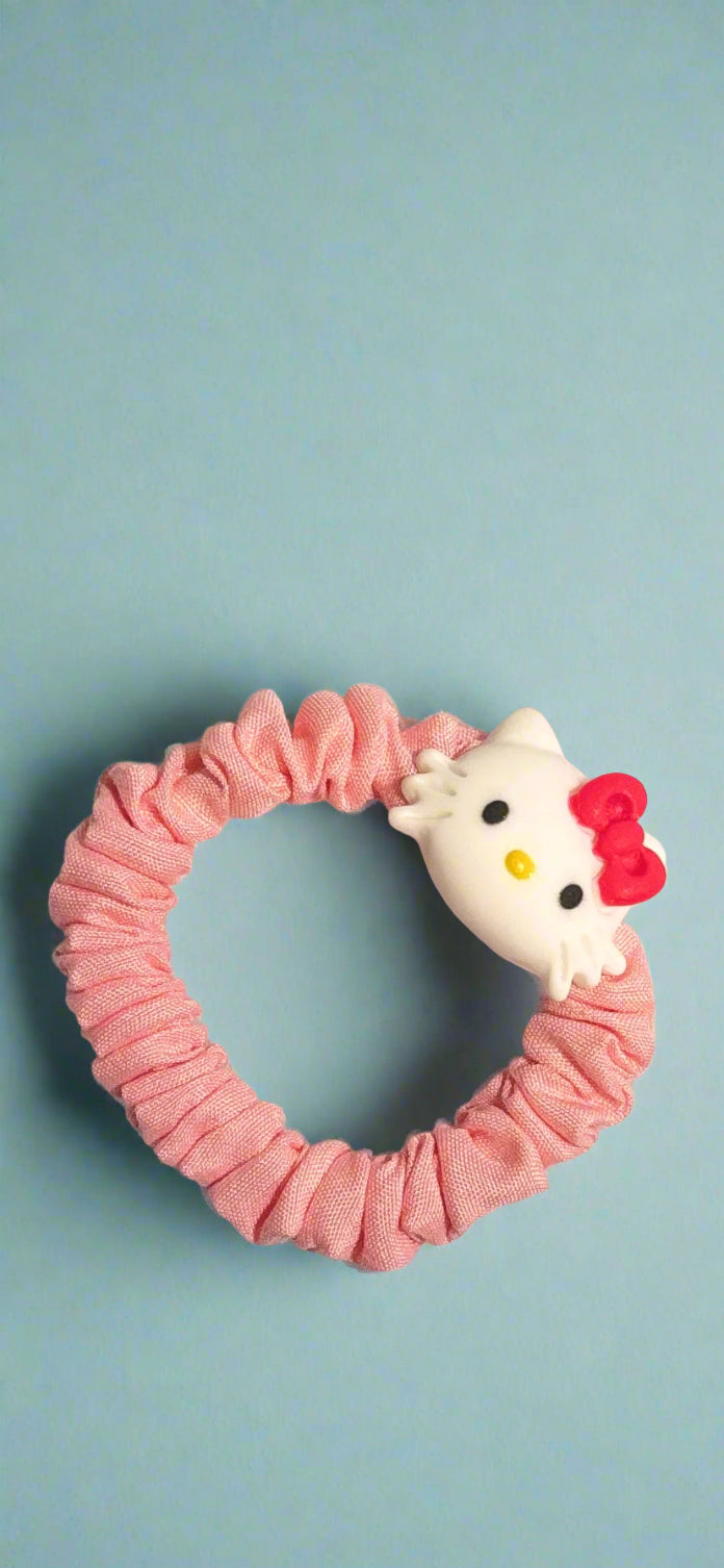 Hello Kitty Face Scrunchie - Pink