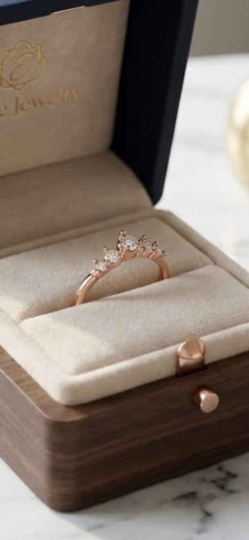 Ring - Aria Half Eternity CZ Anniversary Band Stackable - Size 8