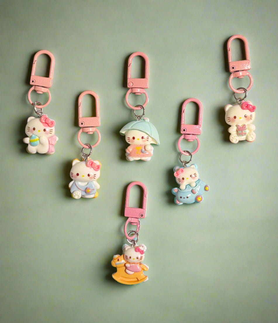 Keychain - Zipper Pull - Kitty Kuties