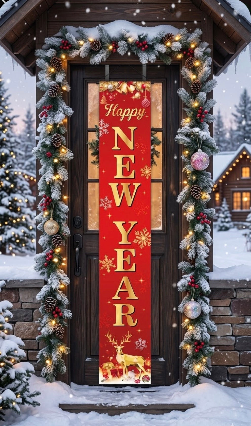 Banner - Merry Christmas and Happy New Year