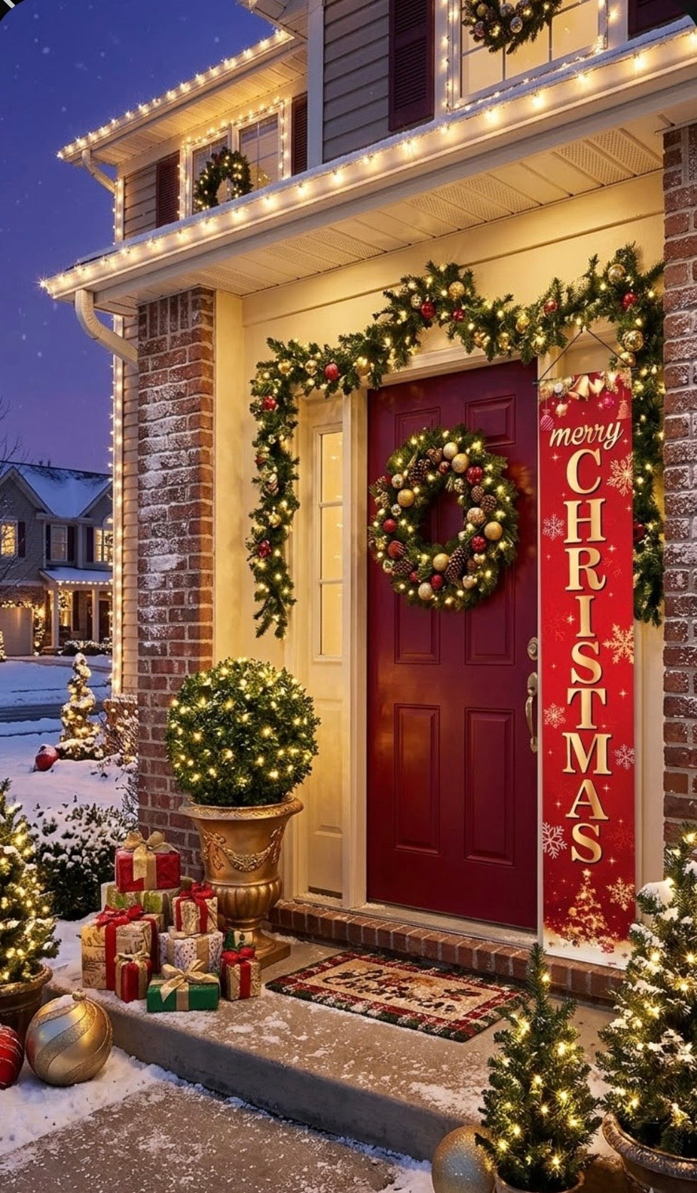 Banner - Merry Christmas and Happy New Year