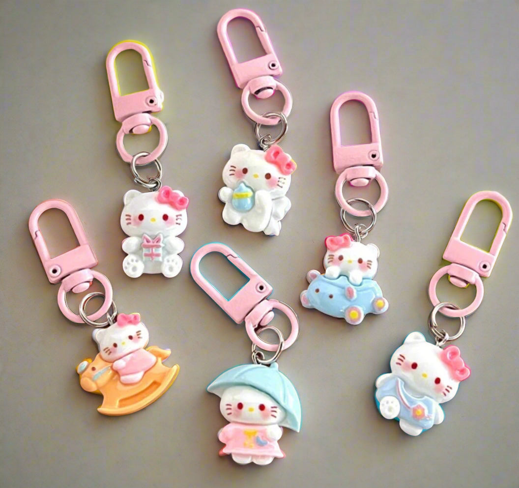 Keychain - Zipper Pull - Kitty Kuties
