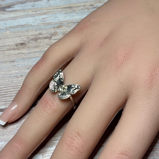 Ring Size 7 - Sterling Silver Butterfly Ring